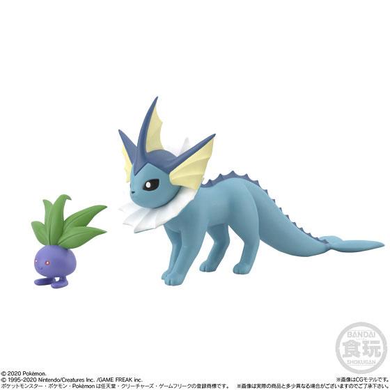 Pokémon Scale World Kanto Region 2 Set-3 Oddish &amp; Vaporeon-Bandai-Ace Cards &amp; Collectibles