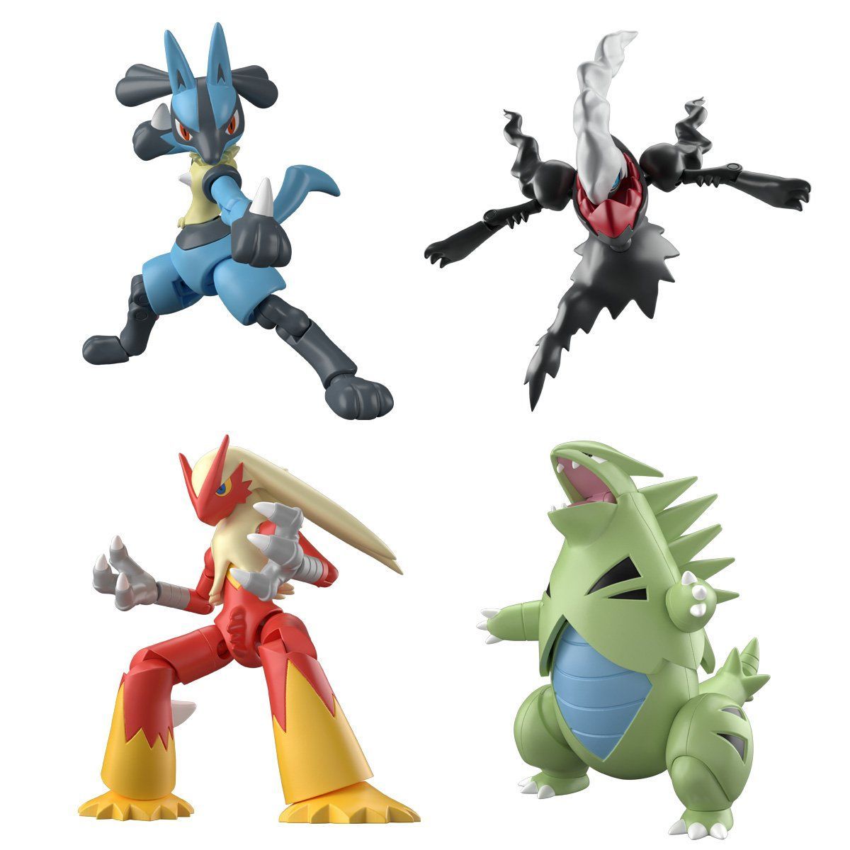 Pokémon Shodo 3-Complete Set of 4 Pokemon with Expansion parts set-Bandai-Ace Cards & Collectibles