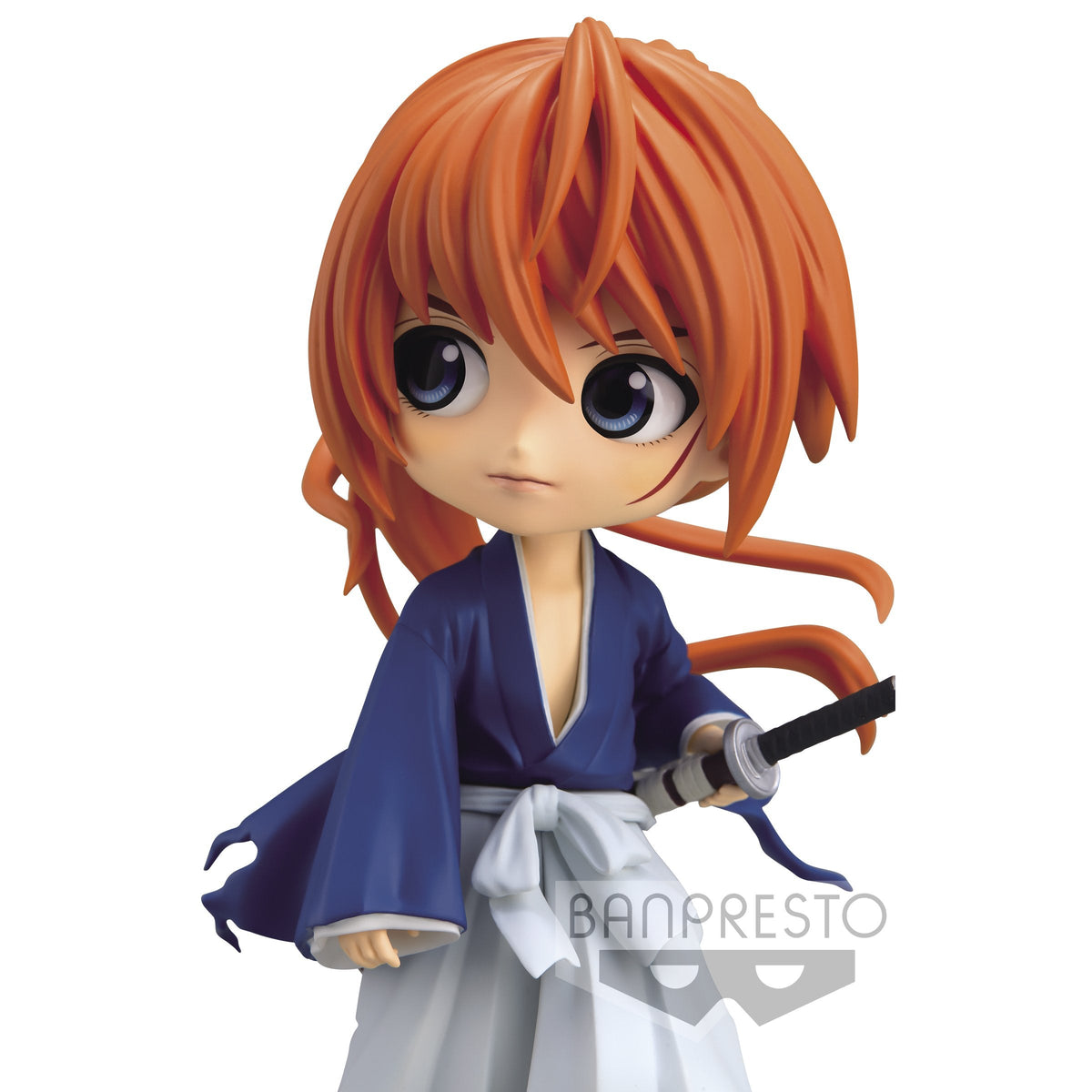 Rurouni Kenshin -Meiji Swordsman Romantic Story- Q Posket &quot;Battosai Himura&quot; (Ver. A)-Bandai-Ace Cards &amp; Collectibles