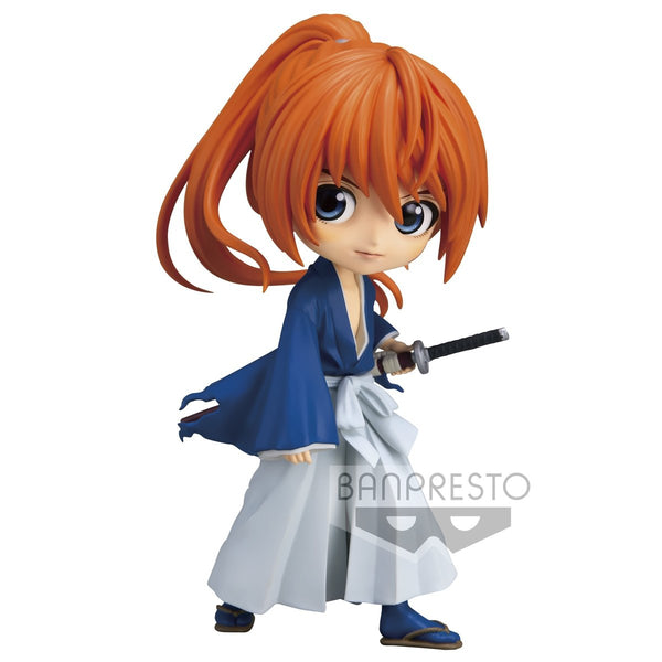 Rurouni Kenshin -Meiji Swordsman Romantic Story- Q Posket "Battosai Himura" (Ver. A)-Bandai-Ace Cards & Collectibles