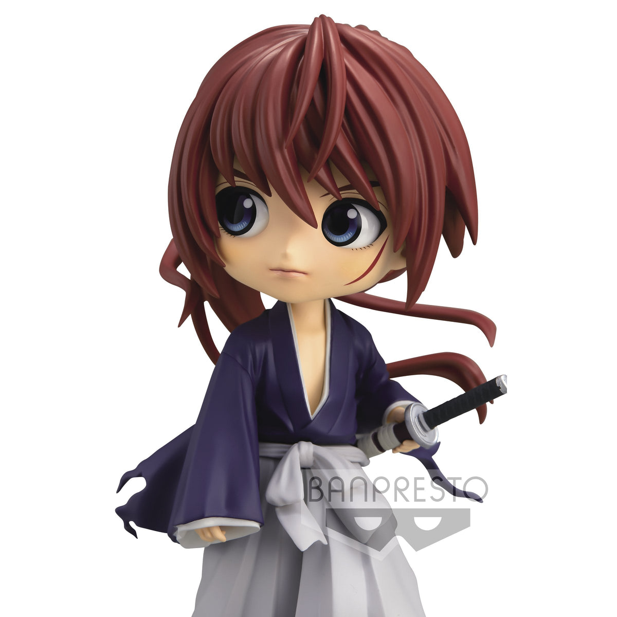 Rurouni Kenshin -Meiji Swordsman Romantic Story- Q Posket &quot;Battosai Himura&quot; (Ver. B)-Bandai-Ace Cards &amp; Collectibles