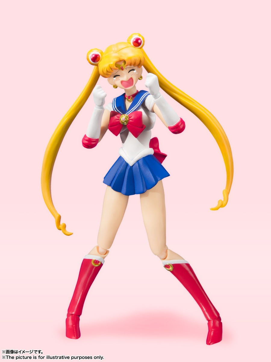Sailor Moon S.H.Figuarts &quot;Sailor Moon&quot; (Animation Color Edition)-Bandai-Ace Cards &amp; Collectibles