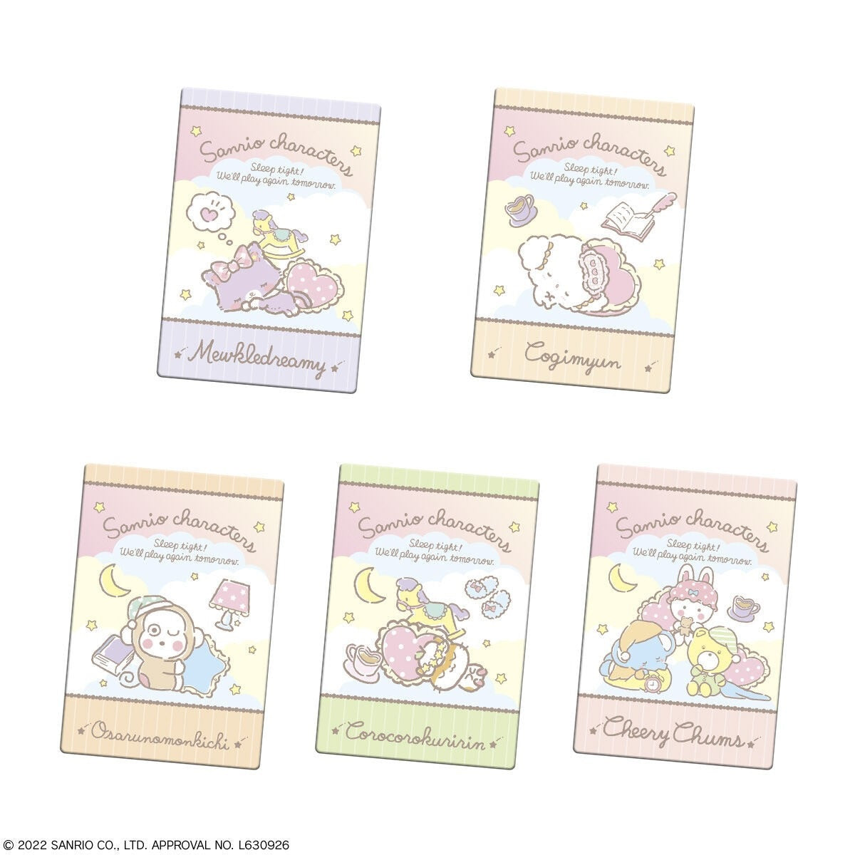 Sanrio Character Wafers 2-Single Pack (Random)-Bandai-Ace Cards &amp; Collectibles