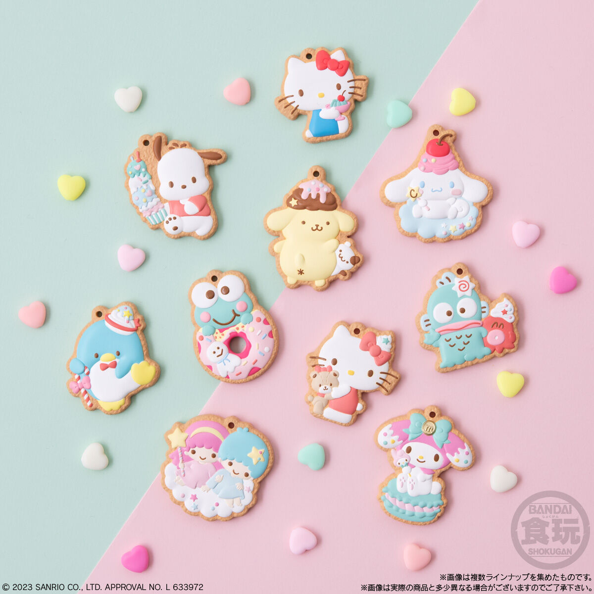 Sanrio Characters Cookie Charmcot-Single Pack (Random)-Bandai-Ace Cards &amp; Collectibles
