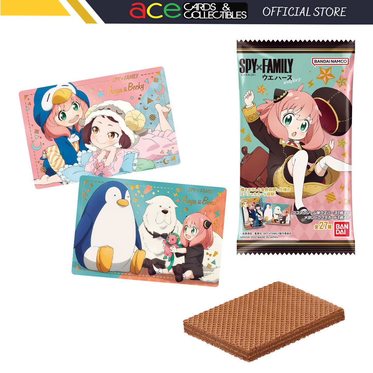 Spy x Family Metallic Card Collection Wafer-Single Pack (Random)-Bandai-Ace Cards & Collectibles