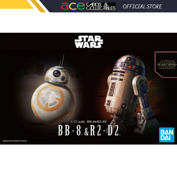 Star Wars 1/12 "BB-8, R2-D2"-Bandai-Ace Cards & Collectibles