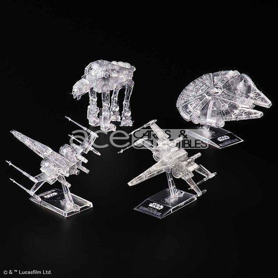Star Wars Plastic Model Kit &quot;Star Wars: The Last Jedi&quot; Clear Vehicle Set [1/144 &amp; 1/350 &amp; 1/540]-Bandai-Ace Cards &amp; Collectibles