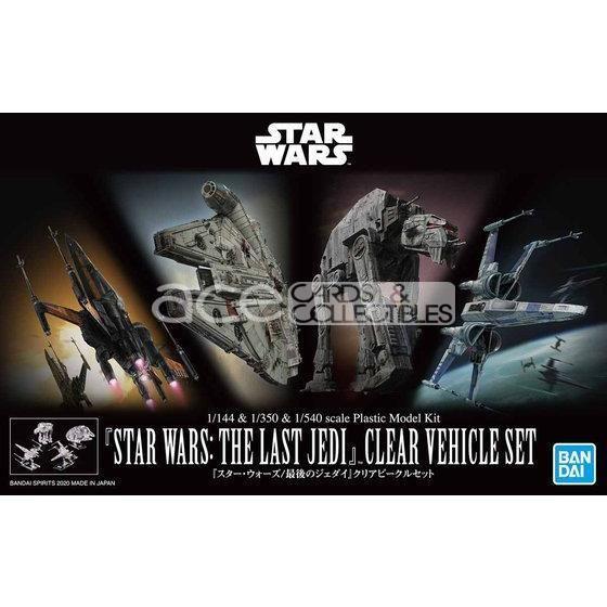 Star Wars Plastic Model Kit "Star Wars: The Last Jedi" Clear Vehicle Set [1/144 & 1/350 & 1/540]-Bandai-Ace Cards & Collectibles