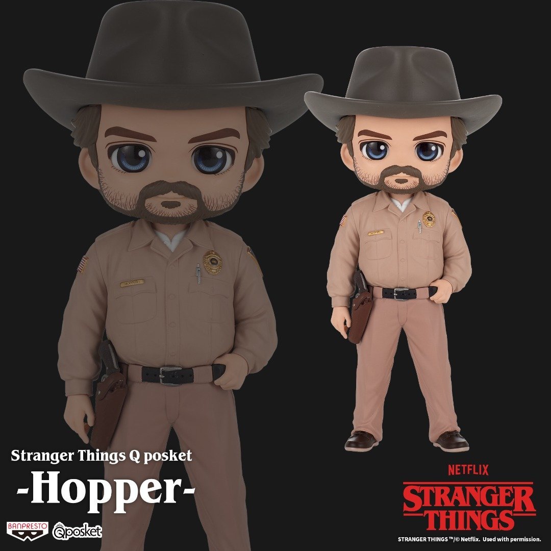 Stranger Things Q Posket "Hopper"-Bandai-Ace Cards & Collectibles