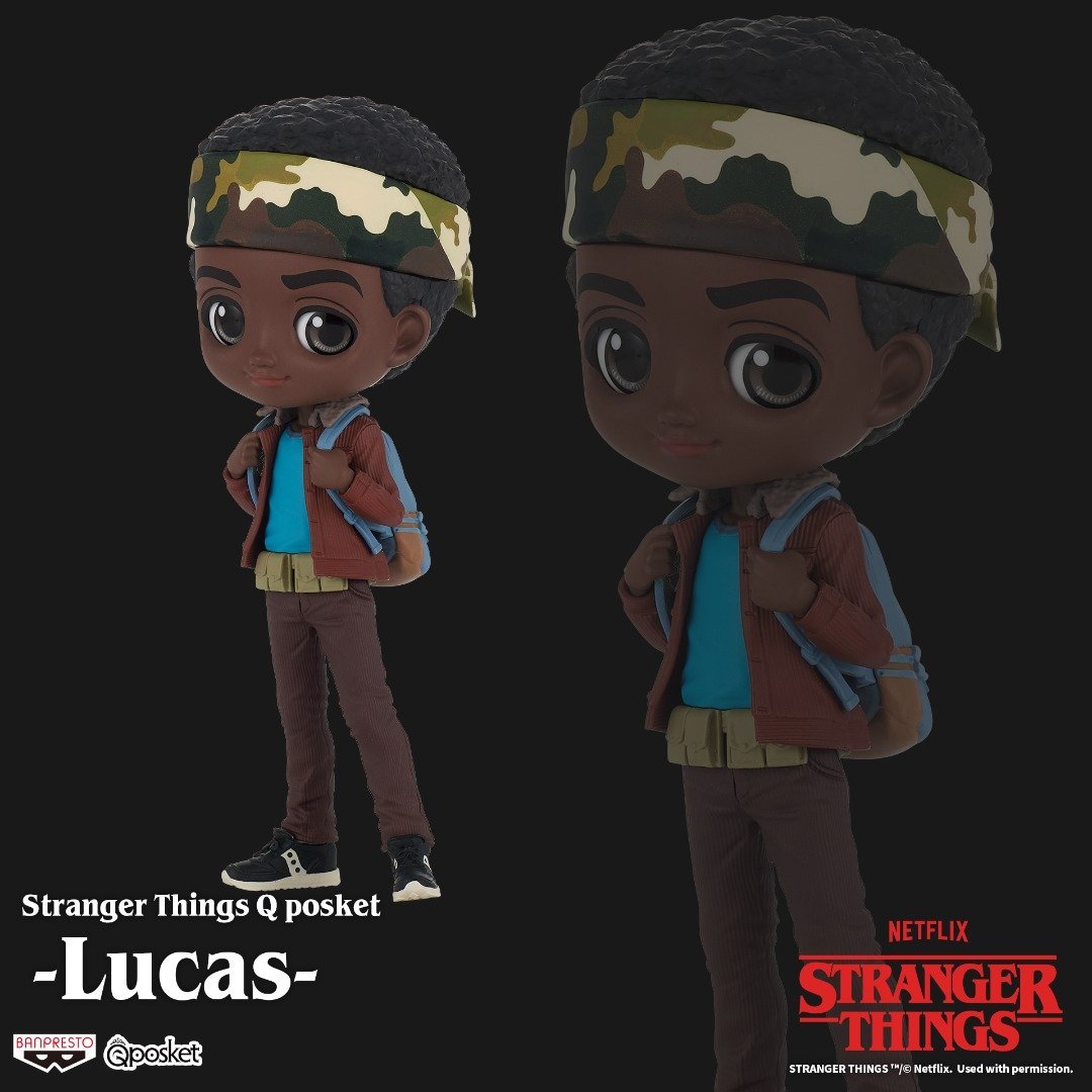 Stranger Things Q Posket "Lucas"-Bandai-Ace Cards & Collectibles