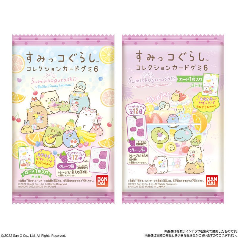 Sumikko Gurashi Collection Card Gummy 6-Single Pack (Random)-Bandai-Ace Cards &amp; Collectibles