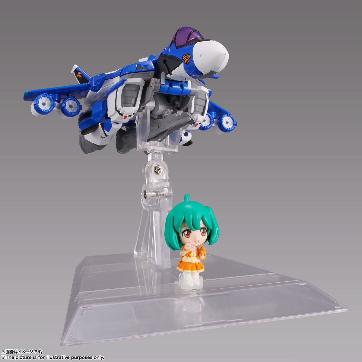 Tiny Session [VF-25G] "Messiah Valkyrie (Michael Use) With Ranka" Completed-Bandai-Ace Cards & Collectibles