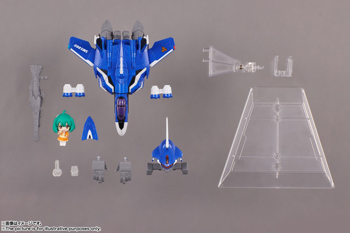 Tiny Session [VF-25G] &quot;Messiah Valkyrie (Michael Use) With Ranka&quot; Completed-Bandai-Ace Cards &amp; Collectibles