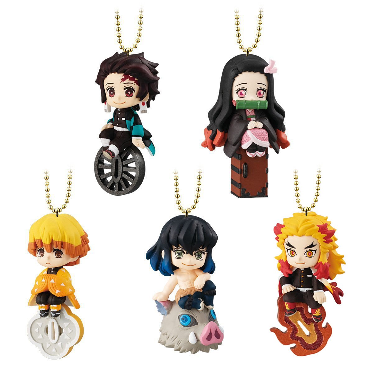 Twinkle Dolly Demon Slayer: Kimetsu no Yaiba-Complete Set of 5 Design-Bandai-Ace Cards & Collectibles