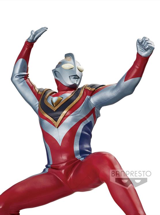 Ultraman Gaia Hero&#39;s Brave Statue Ultraman Gaia (Supreme Ver.) Night Color Edition-Bandai-Ace Cards &amp; Collectibles