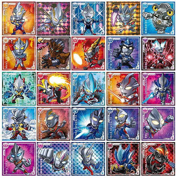 Ultraman Seal Sticker - Chocolate Snack-Whole Box (10packs)-Bandai-Ace Cards & Collectibles