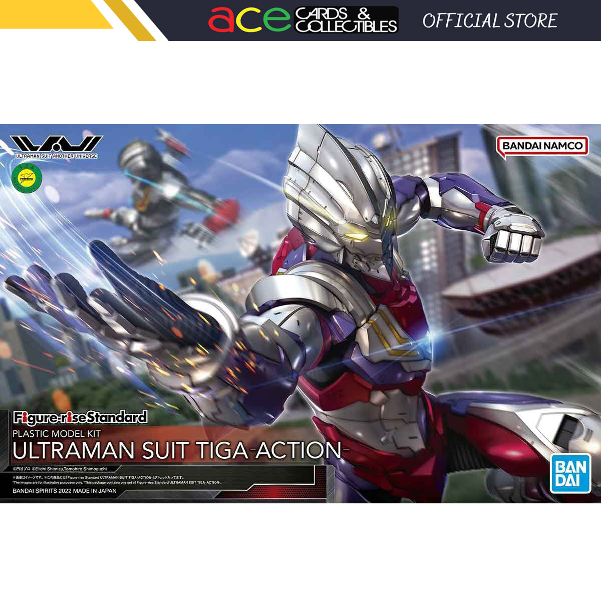 Ultraman Suit Tiga Figure-rise Standard -ACTION-Bandai-Ace Cards & Collectibles