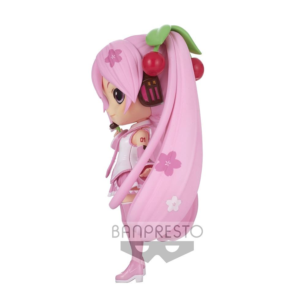 Vocaloid Q Posket "Sakura Miku" (Ver. A)-Bandai-Ace Cards & Collectibles