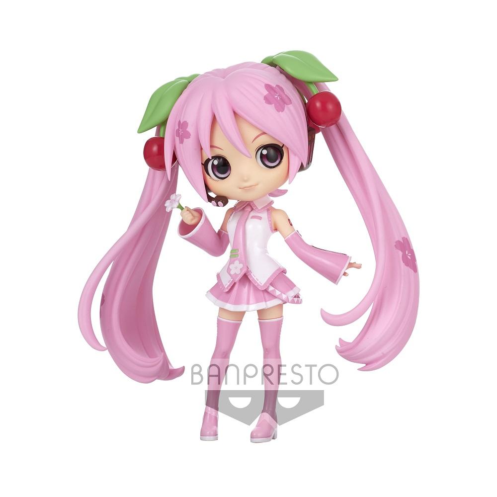 Vocaloid Q Posket "Sakura Miku" (Ver. A)-Bandai-Ace Cards & Collectibles