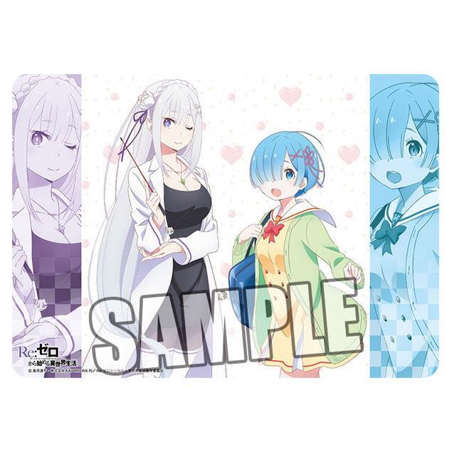 Re:Zero Starting Life in Another World &quot; Emilia &amp; Rem&quot; Playmat Broccoli Character Rubber Mat-Broccoli-Ace Cards &amp; Collectibles