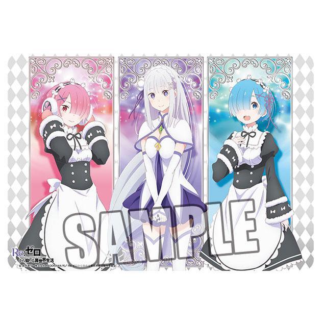 Re:Zero Starting Life in Another World &quot; Emilia &amp; Rem &amp; Ram&quot; Playmat Broccoli Character Rubber Mat-Broccoli-Ace Cards &amp; Collectibles