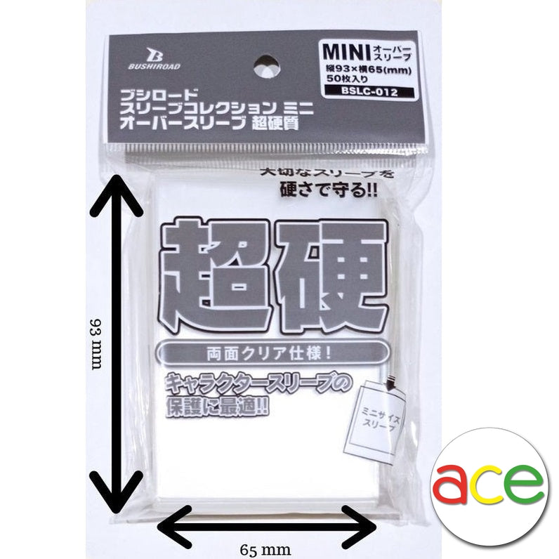 Bushiroad Sleeve Protector "Both Side Clear" Over Sleeve for Mini Size (Super Hard) [BSLC-012]-Bushiroad-Ace Cards & Collectibles