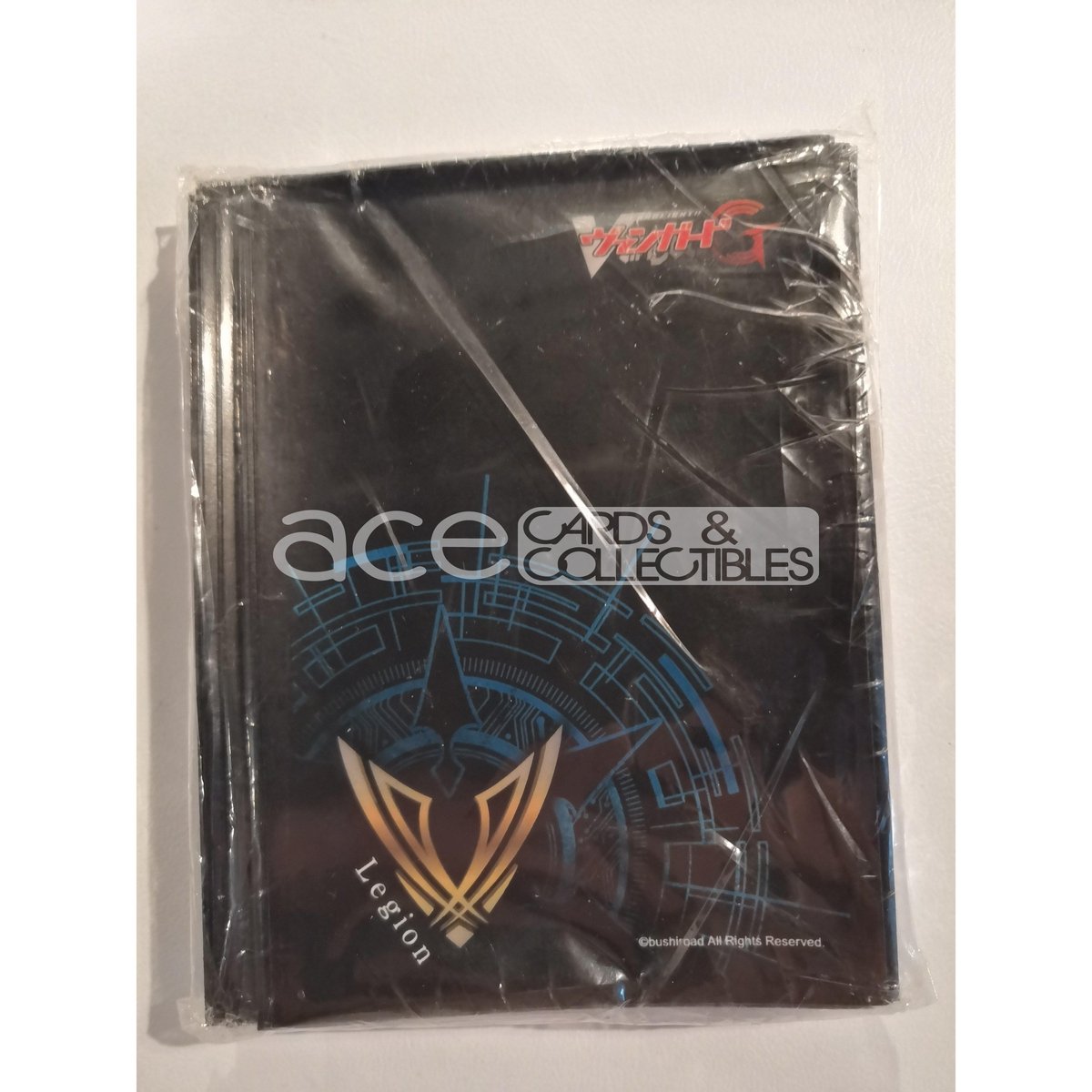 CardFight Vanguard Sleeve Collection Mini Event Exclusive Legion Logo (Black Blue)-Bushiroad-Ace Cards &amp; Collectibles
