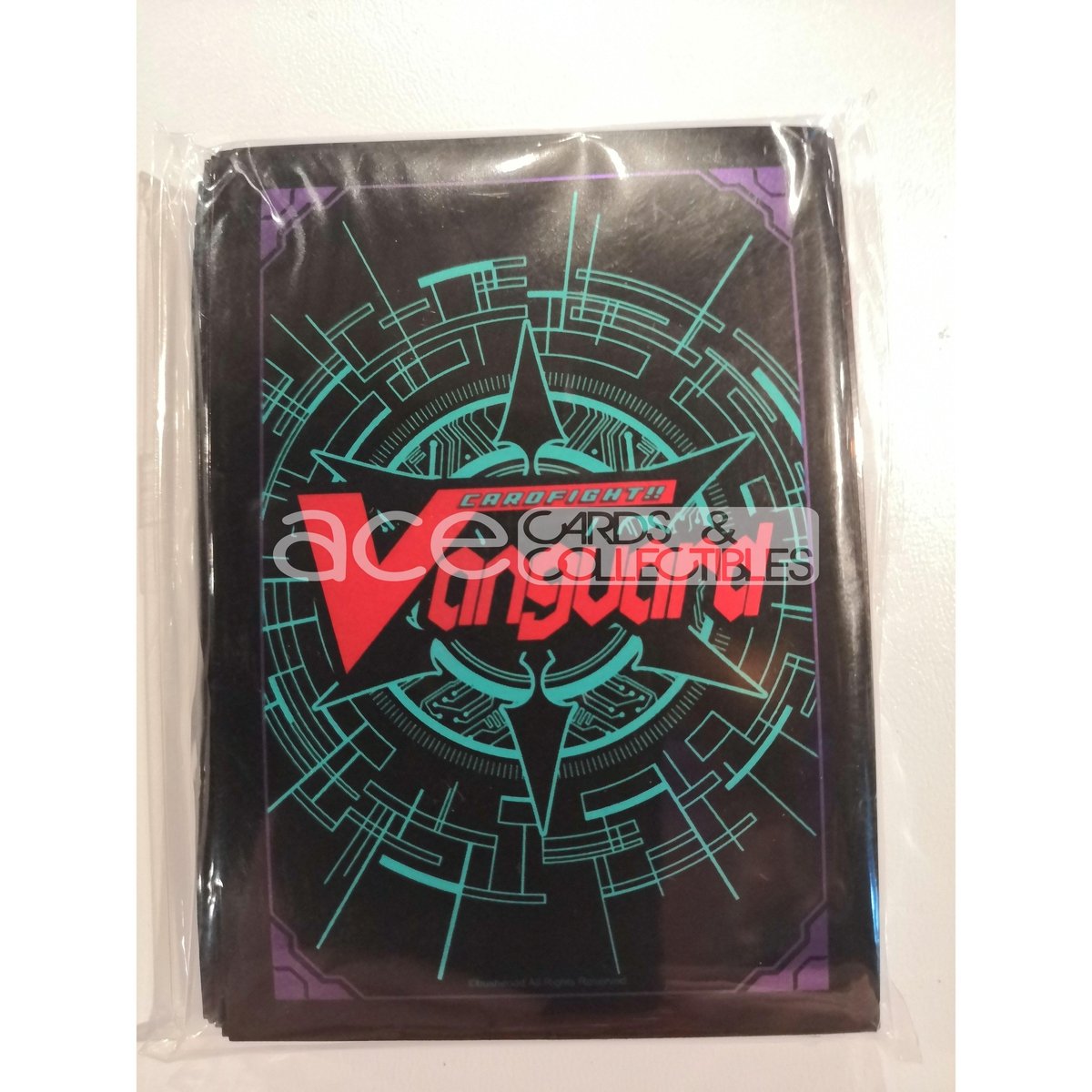 CardFight Vanguard Sleeve Collection Mini Event Exclusive Traditional Logo (Black Green)-Bushiroad-Ace Cards & Collectibles