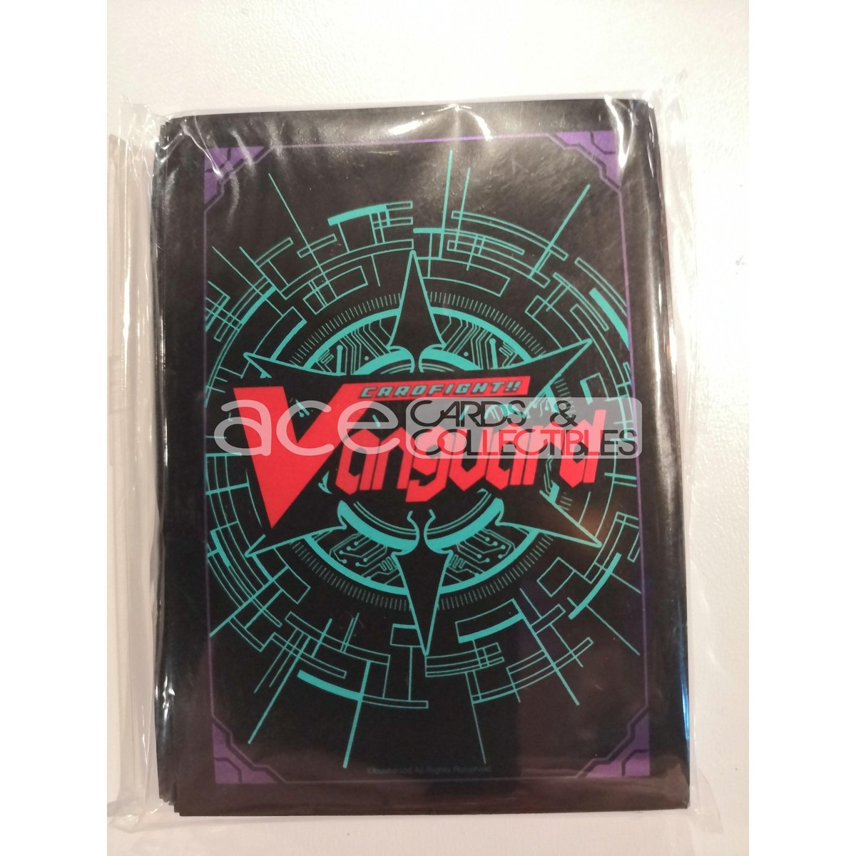 CardFight Vanguard Sleeve Collection Mini Event Exclusive Traditional Logo (Black Green)-Bushiroad-Ace Cards &amp; Collectibles