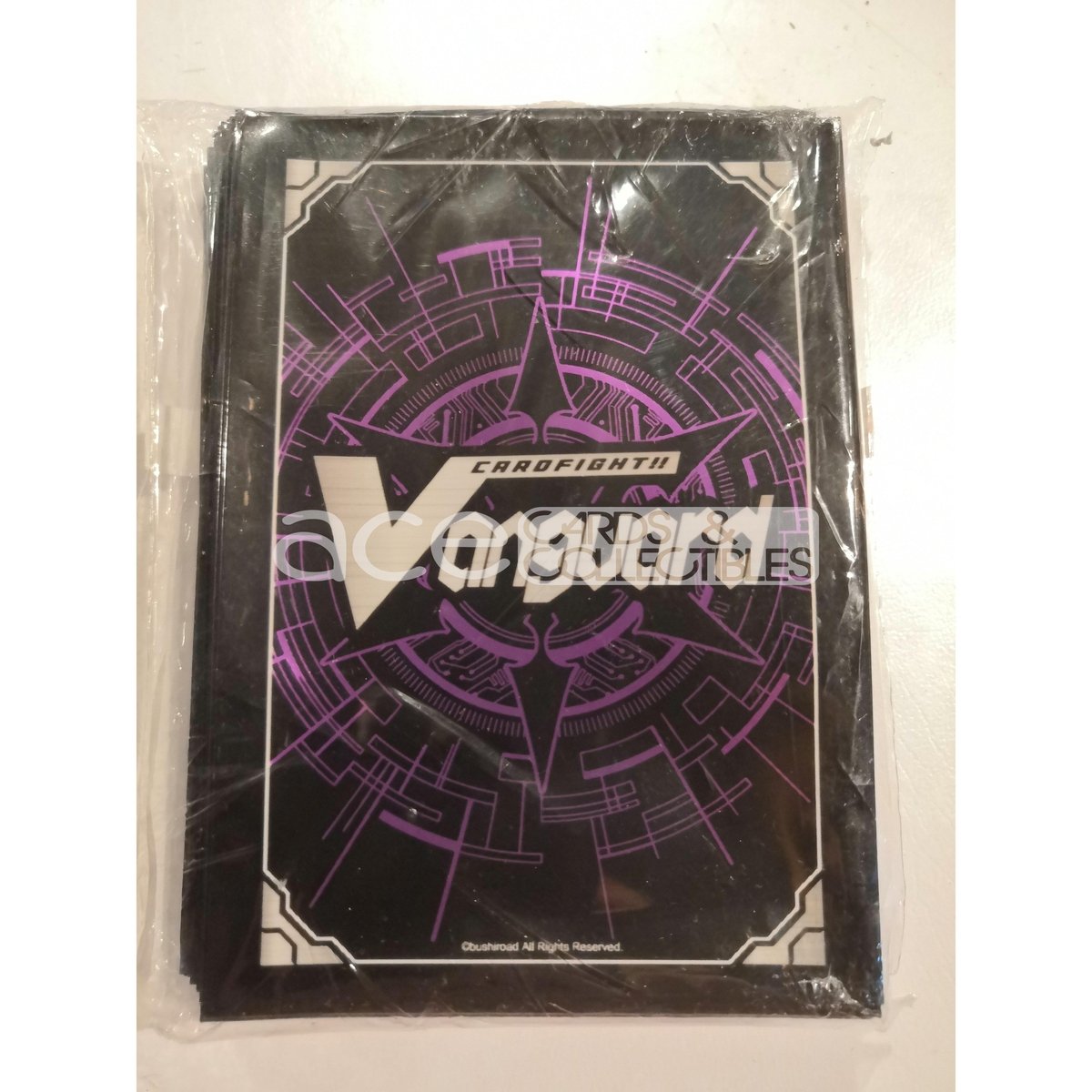 CardFight Vanguard Sleeve Collection Mini Event Exclusive Traditional Logo (Black Purple)-Bushiroad-Ace Cards &amp; Collectibles