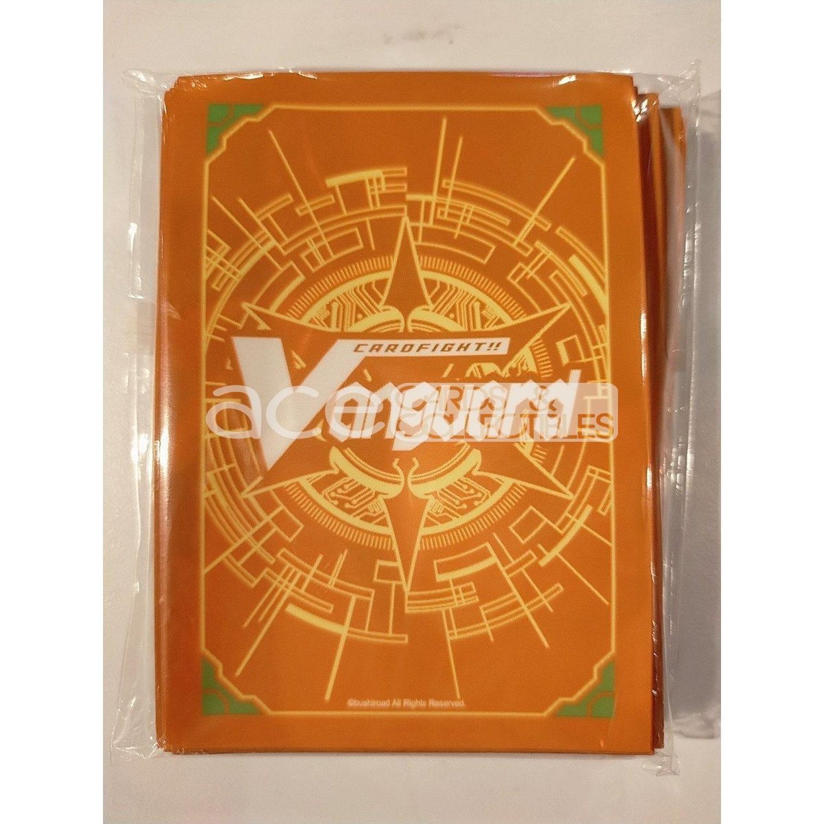 CardFight Vanguard Sleeve Collection Mini Event Exclusive Traditional Logo (Orange Yellow)-Bushiroad-Ace Cards &amp; Collectibles