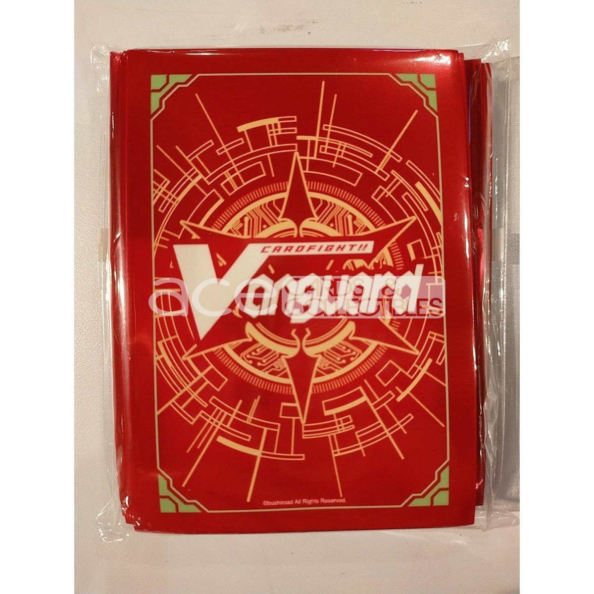 CardFight Vanguard Sleeve Collection Mini Event Exclusive Traditional Logo (Red Yellow)-Bushiroad-Ace Cards &amp; Collectibles