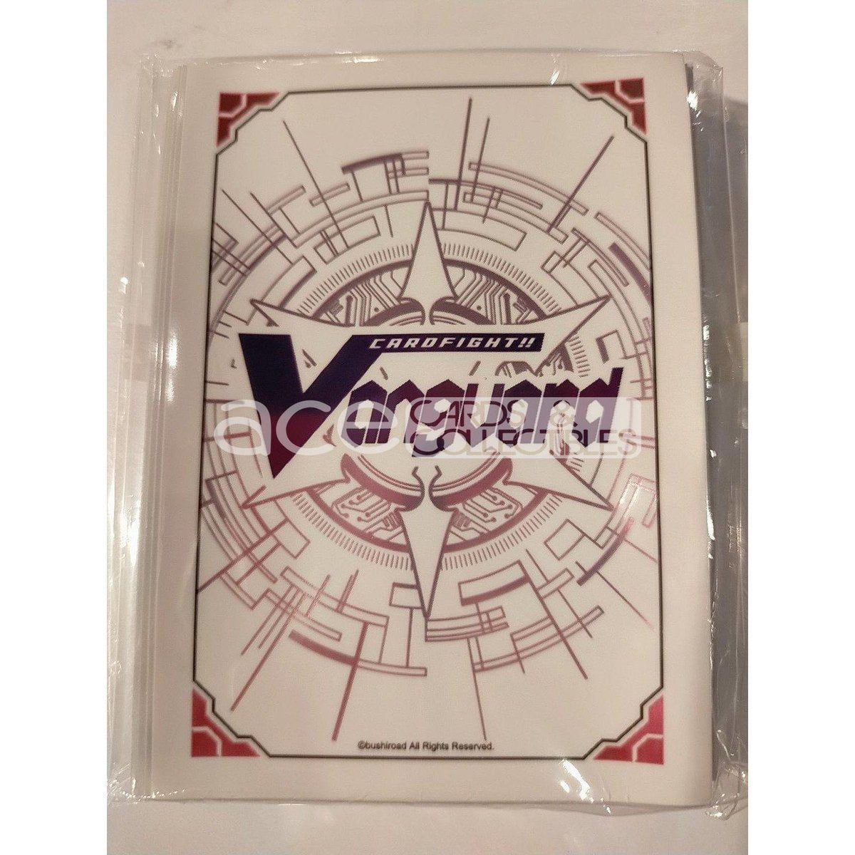 CardFight Vanguard Sleeve Collection Mini Event Exclusive Traditional Logo (White Pink)-Bushiroad-Ace Cards &amp; Collectibles