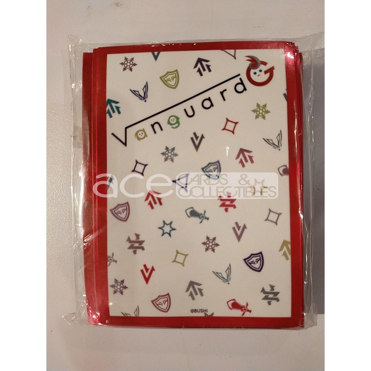 CardFight Vanguard Sleeve Collection Mini Event Exclusive Vol.40 Face Logo Skill Icon (Red)-Bushiroad-Ace Cards &amp; Collectibles