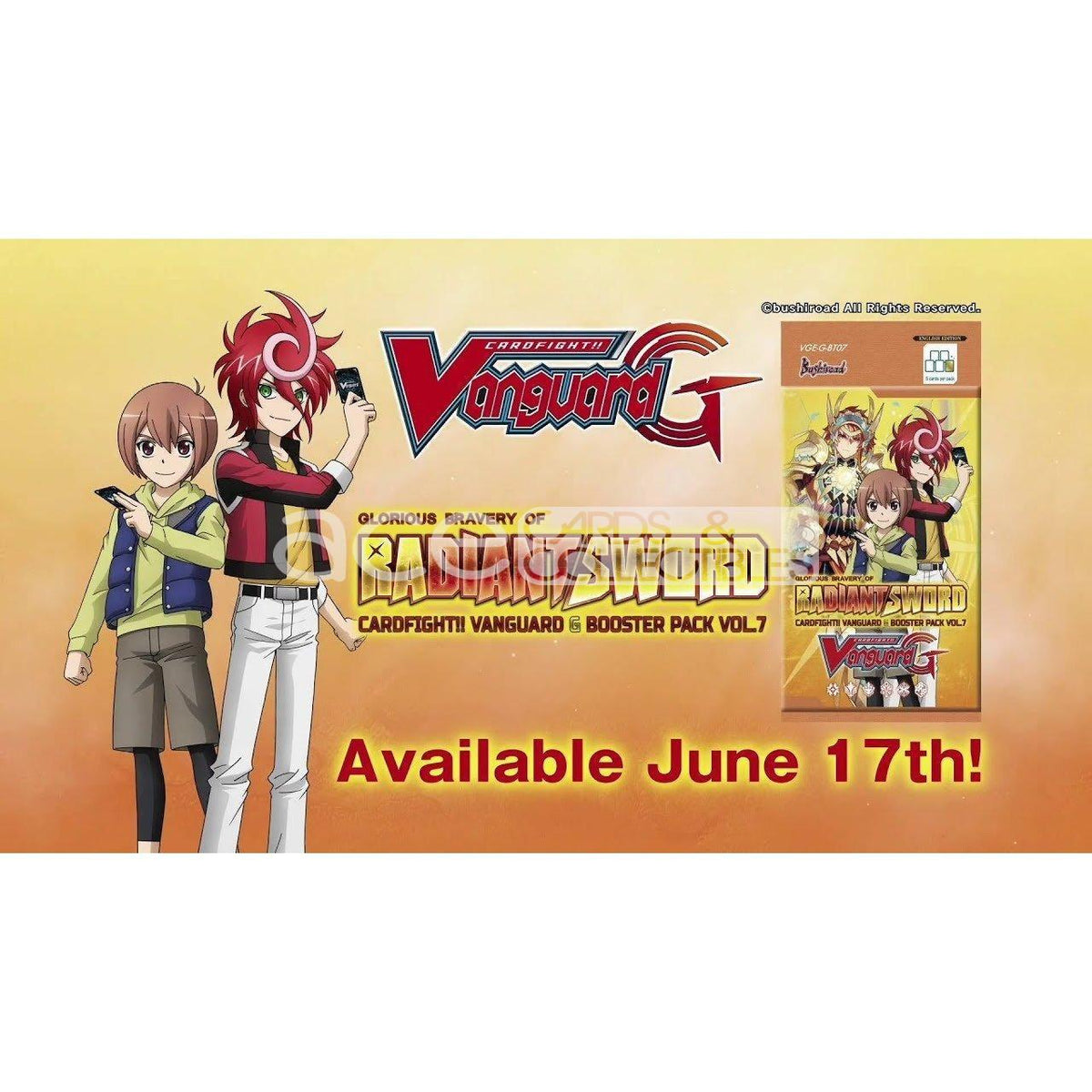 Cardfight Vanguard G Glorious Bravery of Radiant Sword [VGE-G-BT07] (English)-Single Pack (Random)-Bushiroad-Ace Cards &amp; Collectibles