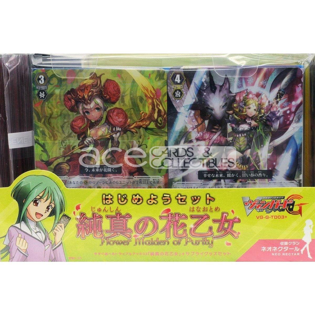 Cardfight Vanguard G Starter Set Flower Maiden of Purity [VG-G-TD03 +] (Japanese)-Bushiroad-Ace Cards & Collectibles