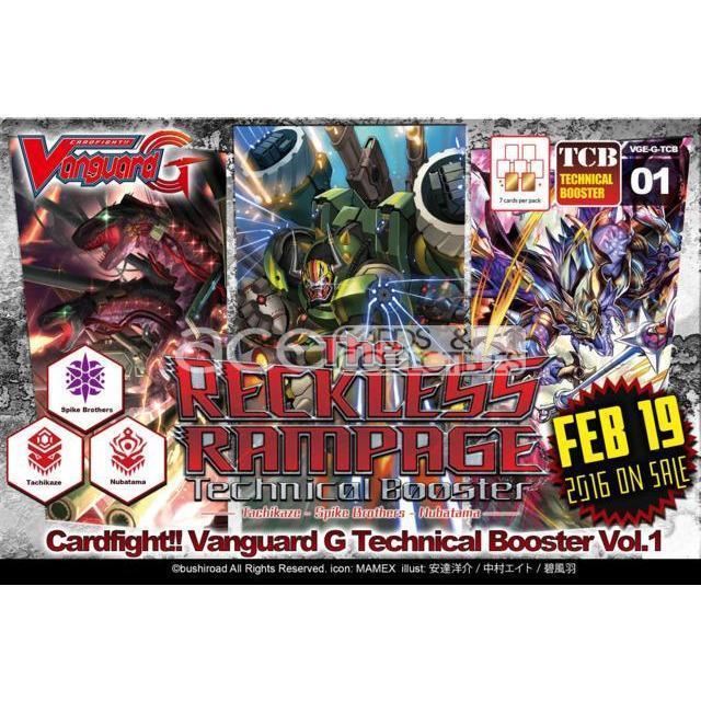 Cardfight Vanguard G The Reckless Rampage [VGE-G-TCB01] (English)-Single Pack (Random)-Bushiroad-Ace Cards &amp; Collectibles