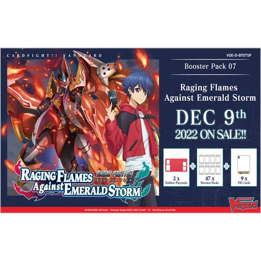 Cardfight Vanguard Overdress: Raging Flames Against Emerald Storm (Sneak Preview Box Set) [VGE-D-BT07] (English)-Bushiroad-Ace Cards &amp; Collectibles