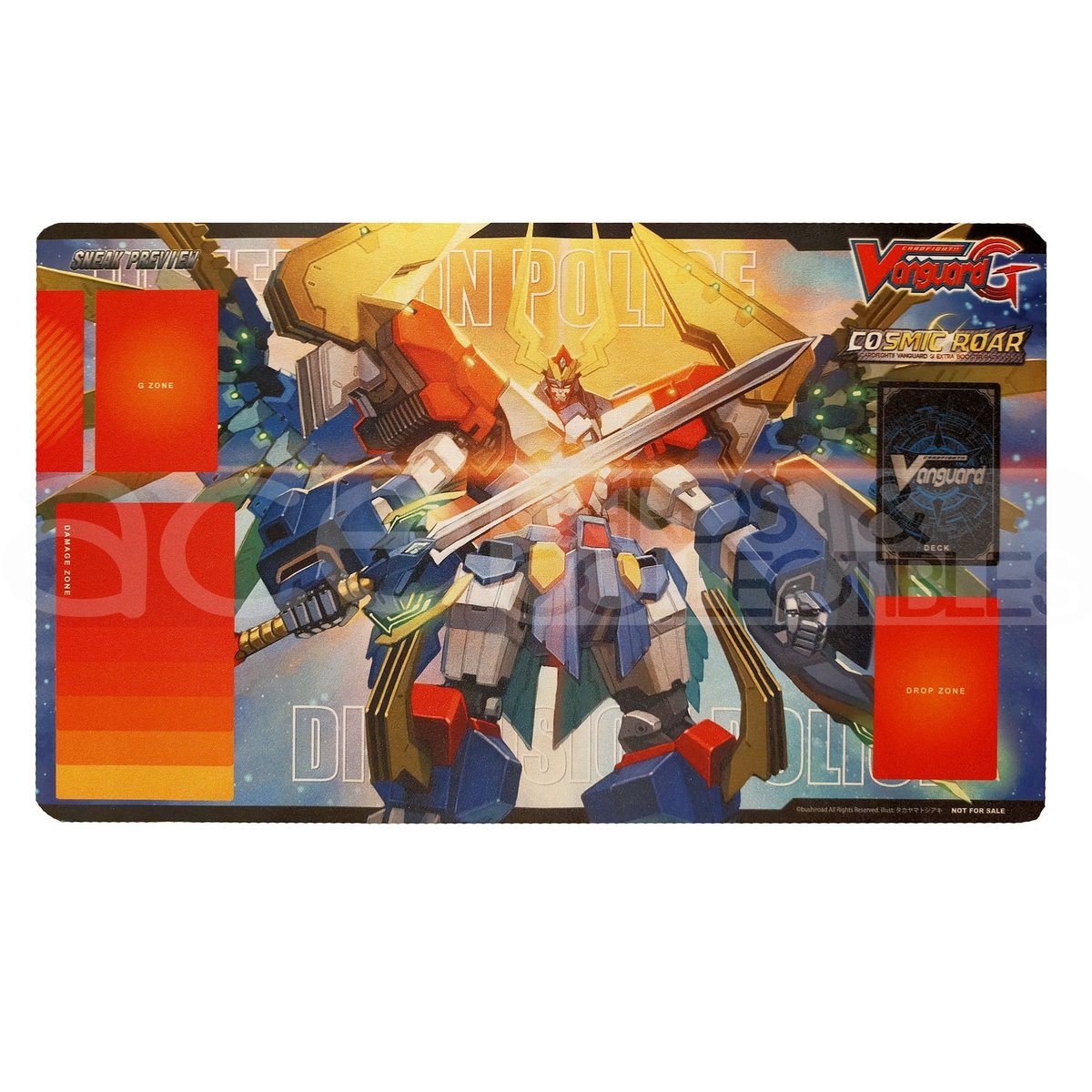 Cardfight Vanguard Playmat &quot;99Th-Gen Dimensional Robo Commander, Great Daiearth&quot; (VG-G-EB01)-Bushiroad-Ace Cards &amp; Collectibles