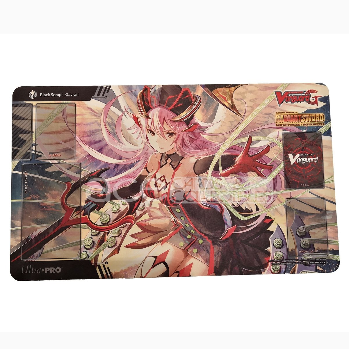 Cardfight Vanguard Playmat "Black Seraph, Gavrail" (VG-G-BT07)-Bushiroad-Ace Cards & Collectibles