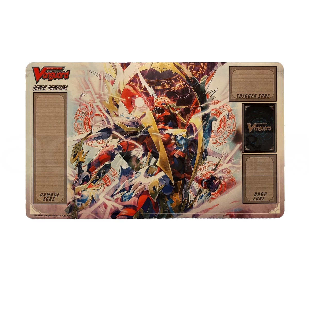 Cardfight Vanguard Playmat &quot;Dragonic Kaiser Vermillion [The Blood]&quot; (VG-V-BT09)-Bushiroad-Ace Cards &amp; Collectibles