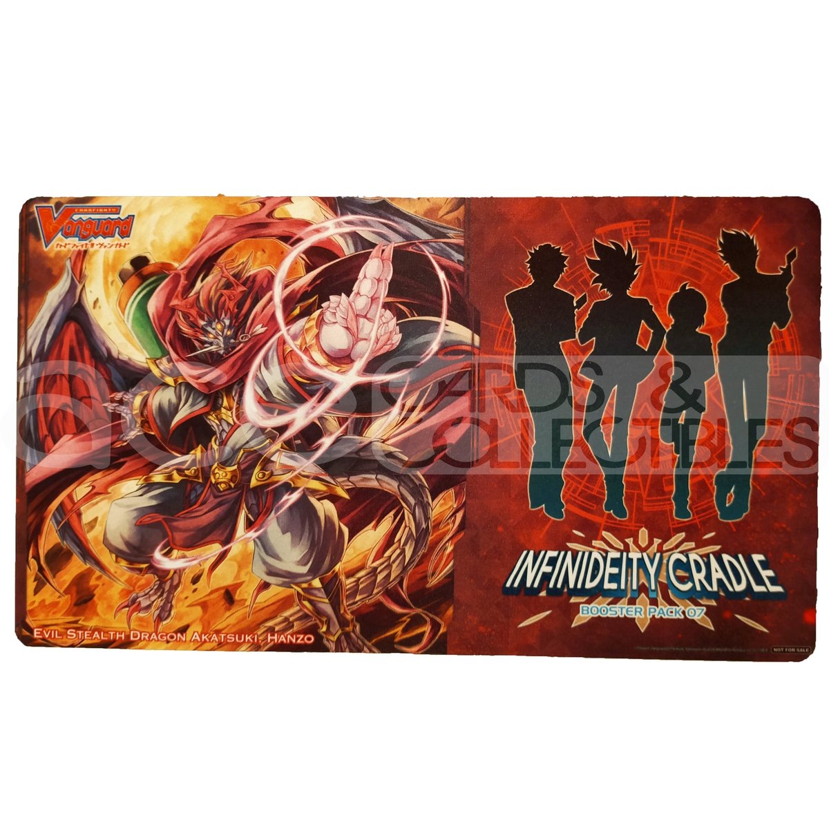 Cardfight Vanguard Playmat &quot;Evil Stealth Dragon Akatsuki, Hanzo&quot; (VG-V-BT07)-Bushiroad-Ace Cards &amp; Collectibles