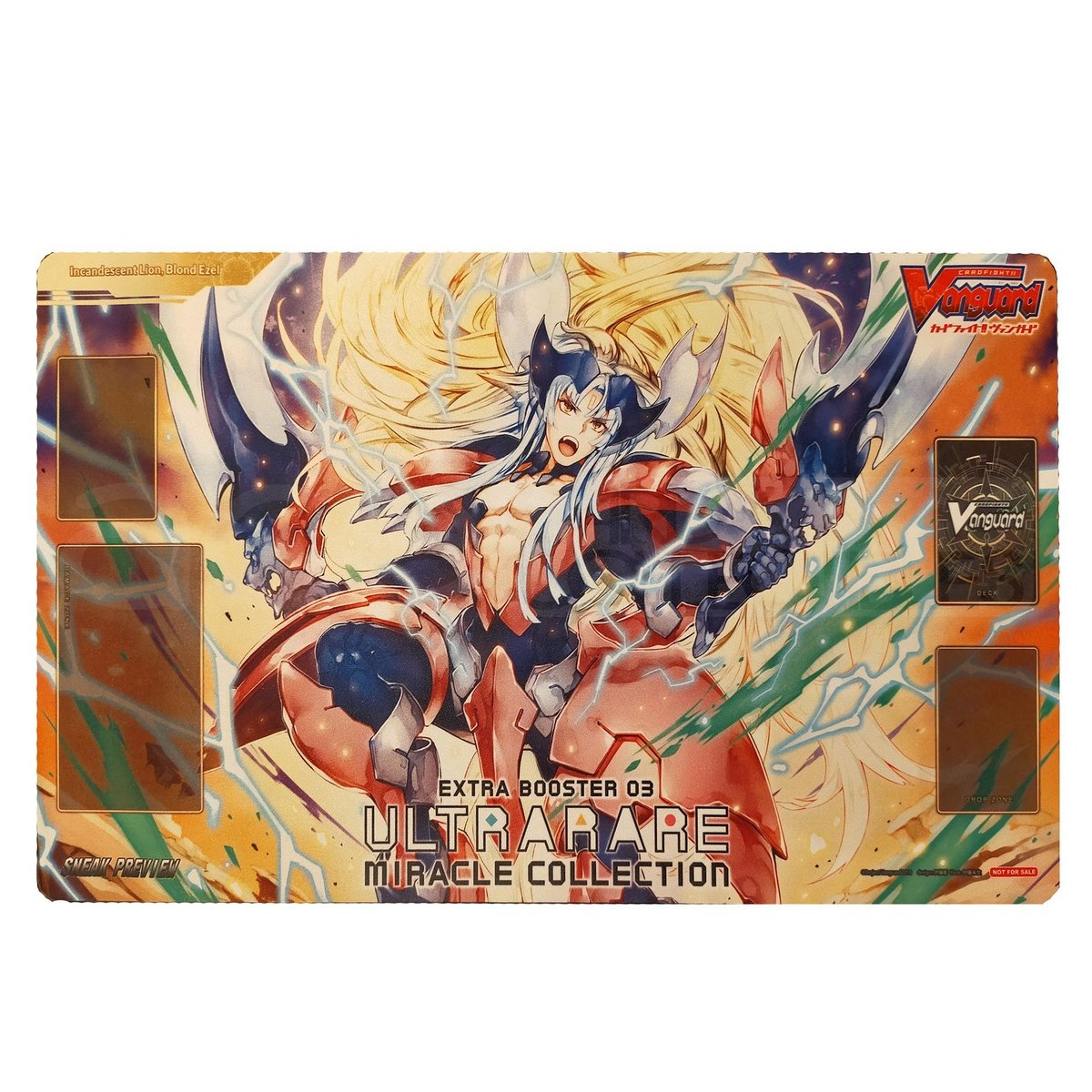 Cardfight Vanguard Playmat &quot;Incandescent Lion, Blond Ezel&quot; (VG-V-EB03)-Bushiroad-Ace Cards &amp; Collectibles
