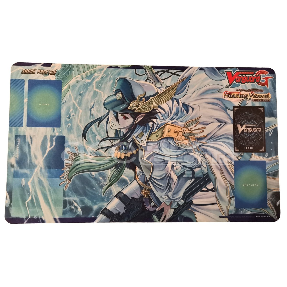 Cardfight Vanguard Playmat &quot;Marine General Of Heavenly Silk, Lambros&quot; (VG-G-BT02)-Bushiroad-Ace Cards &amp; Collectibles