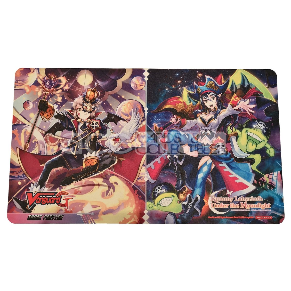 Cardfight Vanguard Playmat &quot;Masked Phantom, Harri &amp; Vampire Princess Of Starlight, Nightrose&quot; (VG-G-CHB03)-Bushiroad-Ace Cards &amp; Collectibles