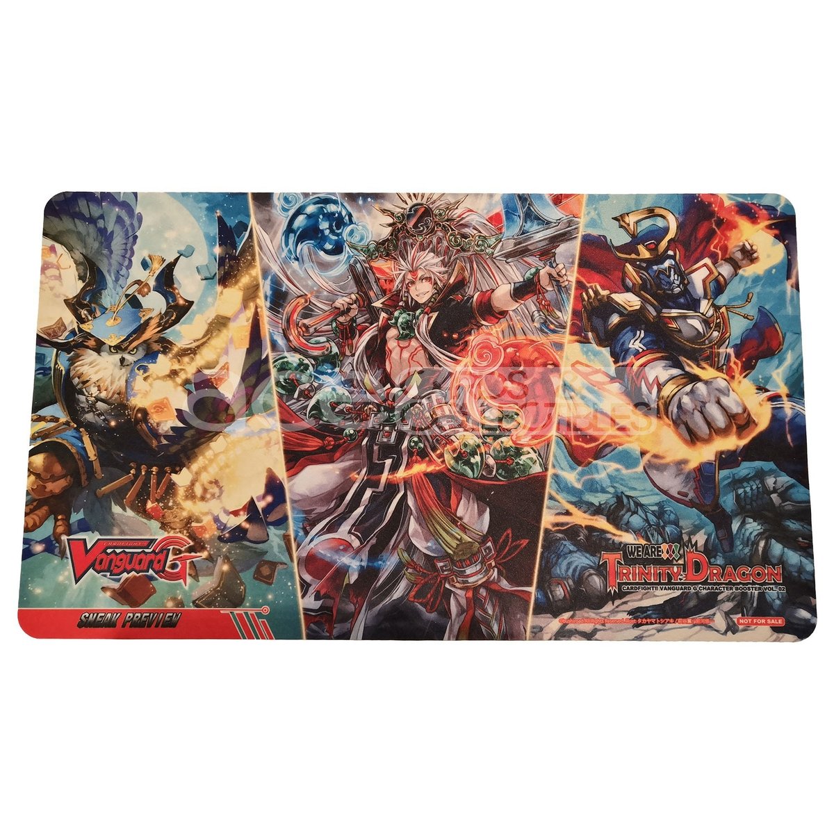 Cardfight Vanguard Playmat &quot;Oracle Think Tank,Dimension Police,Great Nature&quot; (VG-G-CHB02)-Bushiroad-Ace Cards &amp; Collectibles