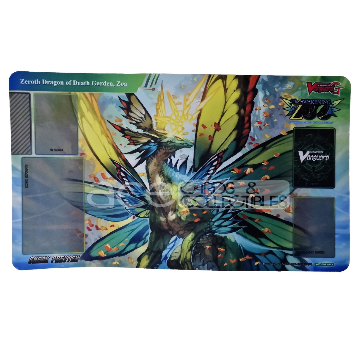 Cardfight Vanguard Playmat &quot;Zeroth Dragon Of Death Garden, Zoa &quot; (VG-G-EB07)-Bushiroad-Ace Cards &amp; Collectibles