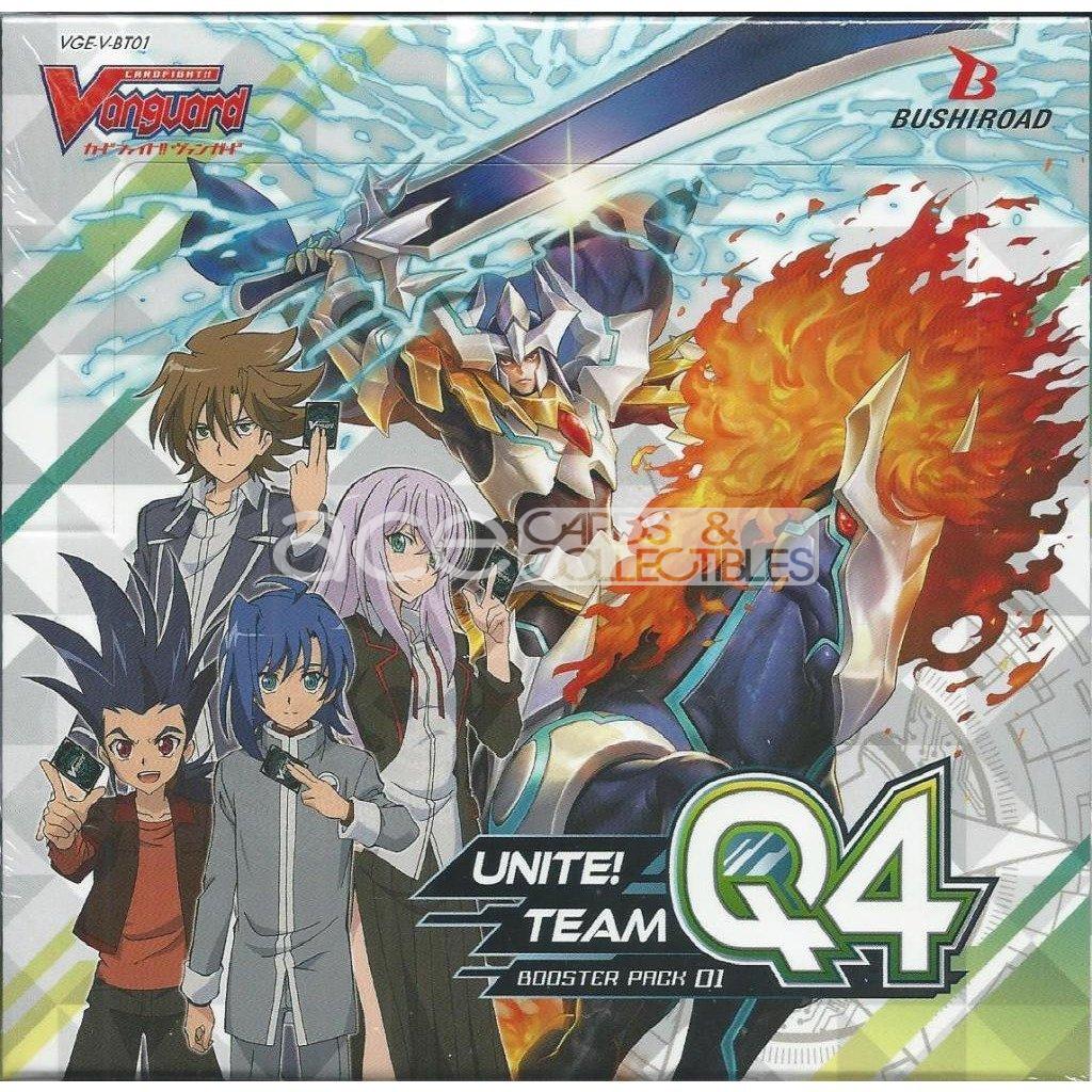 unite team q4 booster box Cardfight Vanguard Unite! Team Q4 V-BT01 Booster Box of 16 Packs