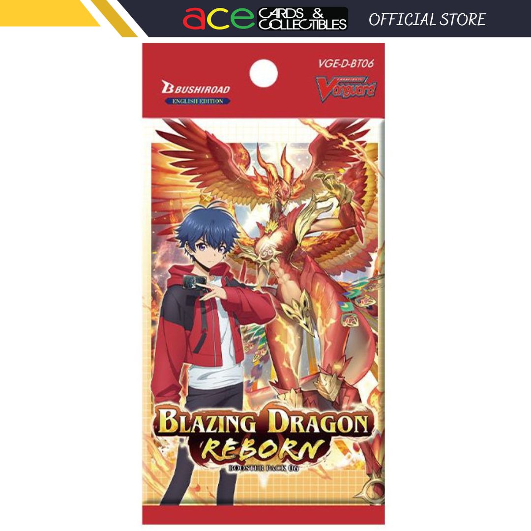 Cardfight!! Vanguard overDress Blazing Dragon Reborn [VGE-D-BT06] (English)-Booster Pack (Random)-Bushiroad-Ace Cards &amp; Collectibles
