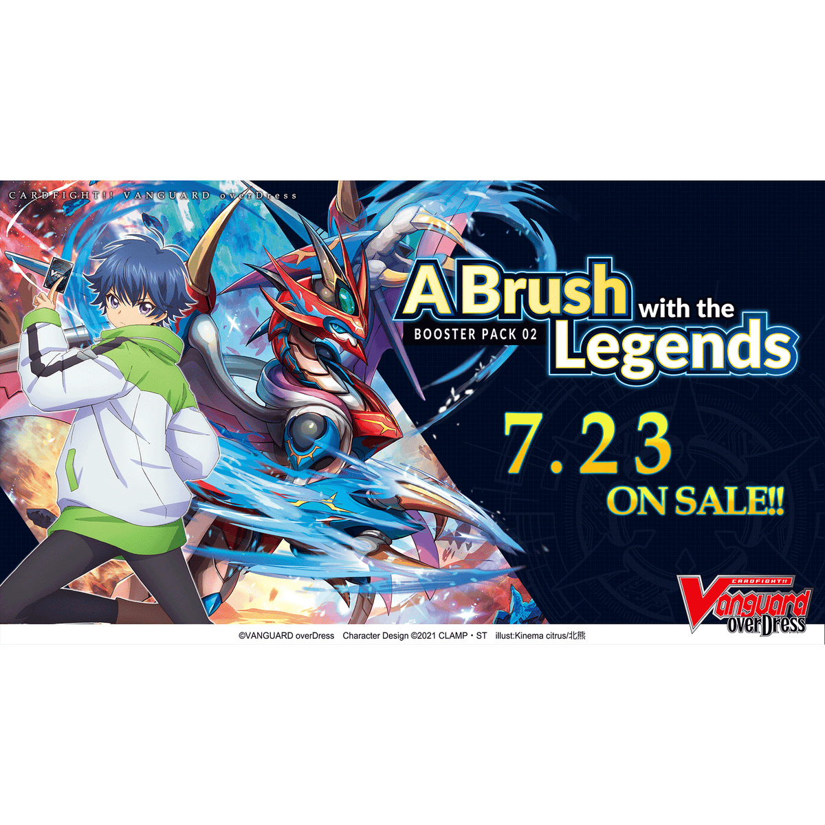 Cardfight!! Vanguard overDress Booster 2nd A Brush with the Legends [VGE-D-BT02] (English)-Booster Pack (Random)-Bushiroad-Ace Cards &amp; Collectibles